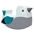 Moje Bambino&reg; Turquiose Bird Foam Rocker Seat