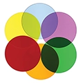 Whitney Brothers&reg; Superbright LED Light Color Wheel Circles - 6/Pk