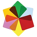 Whitney Brothers&reg; Superbright LED Light Color Wheel Squares - 6/Pk