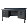 Regency Mesa Teacher's Desk - Double Pedestal