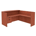 Regency Legacy Reception Desk with Single Pedestal