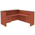 Regency Legacy Reception Desk with Double Pedestals