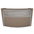 Regency Marque Plexi-Glass Front Reception Desk - Single