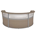 Regency Marque Plexi-Glass Front Reception Desk - Triple
