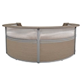 Regency Marque Plexi-Glass Front Reception Desk - Quad