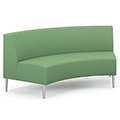 HPFI&reg; Eve Team Lounge Seating - 60&deg; Curved Inside Facing Loveseat