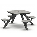 Shaka Picnic Table - Square Top with 4 Seats