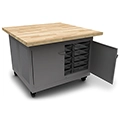 Smith System&reg; Cascade&reg; Maker Table - Doors, 30 Totes