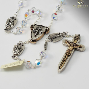 The Warrior's Rosary for Women in 7mm Swarovski Crystal Beads