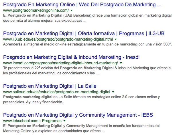 Formación en marketing digital