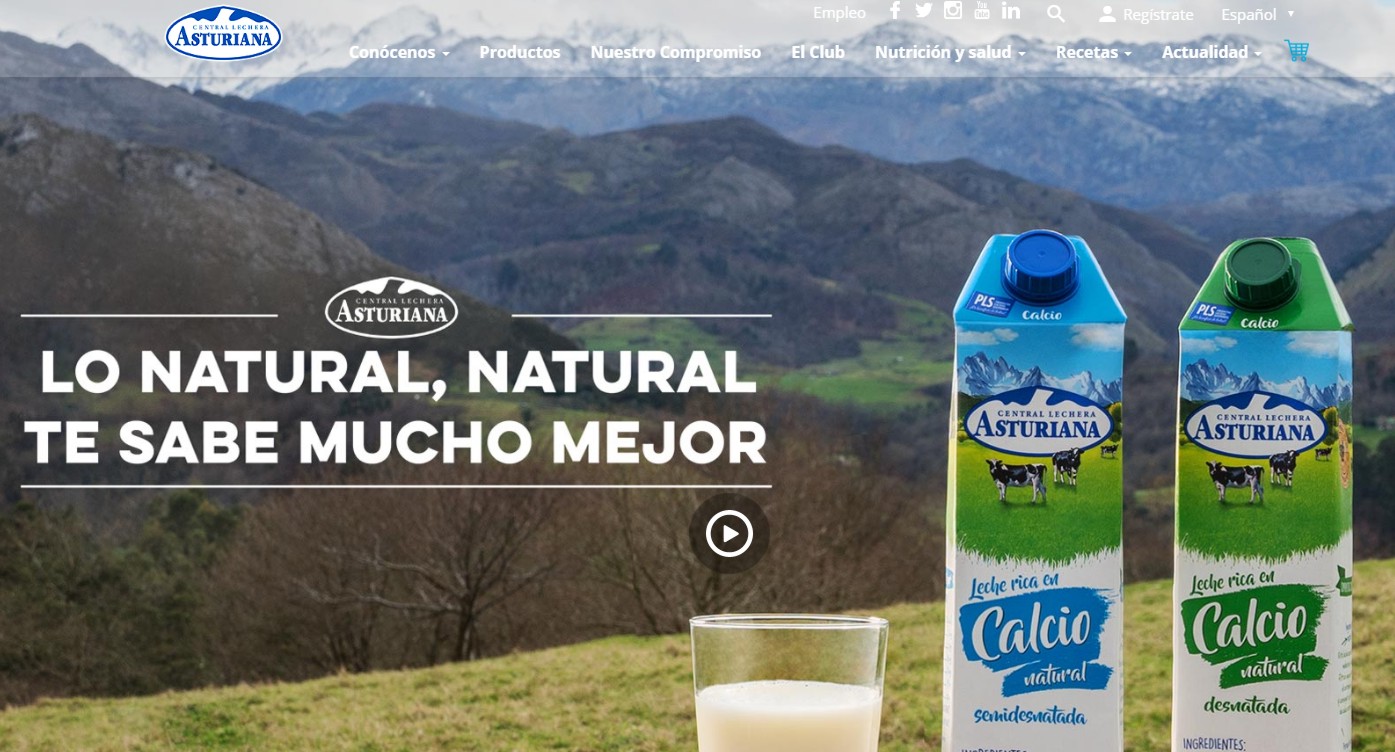 Se lanza la tienda online de Central Lechera Asturiana