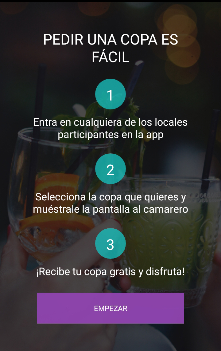 Proceso de uso de la aplicación Bida.