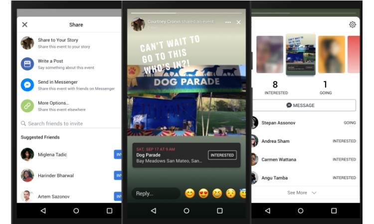 Facebook revitaliza sus stories con nuevos stickers y la posibilidad de compartir eventos