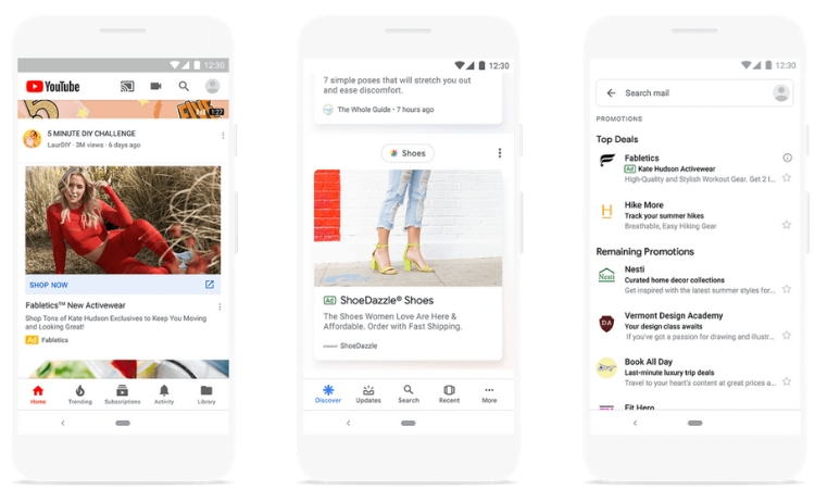 Google lanza los Discovery Ads: crea anuncios a través de GMail, Discovery y YouTube a partir de tus imágenes