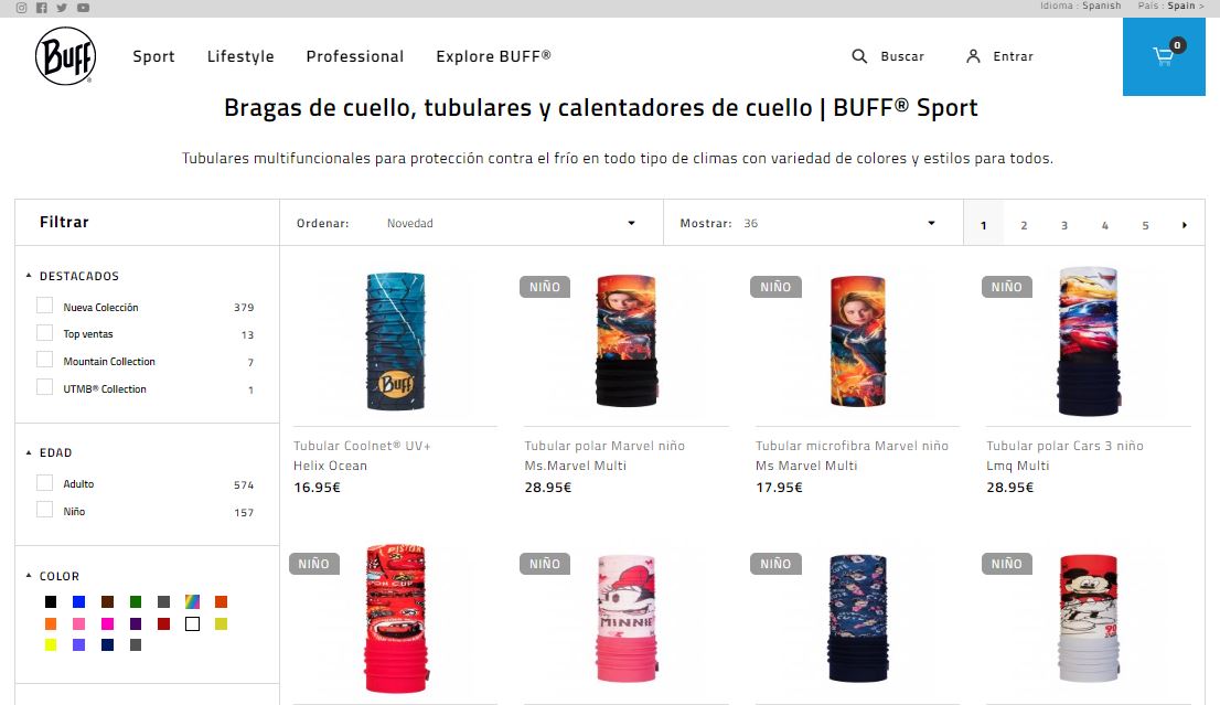 Web de Buff