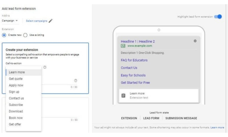 Lead Ad Extensions: el nuevo formato de Google para captar leads desde el buscador