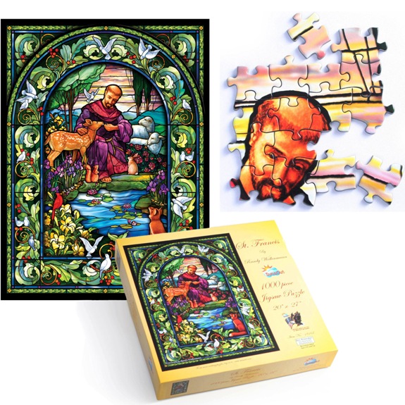 Monastery Greetings St. Francis Jigsaw Puzzle (1,000 pieces