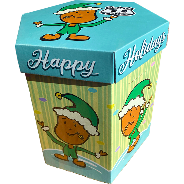 Product Image of Dancing Elf Gift Box with 3 lbs of Chips