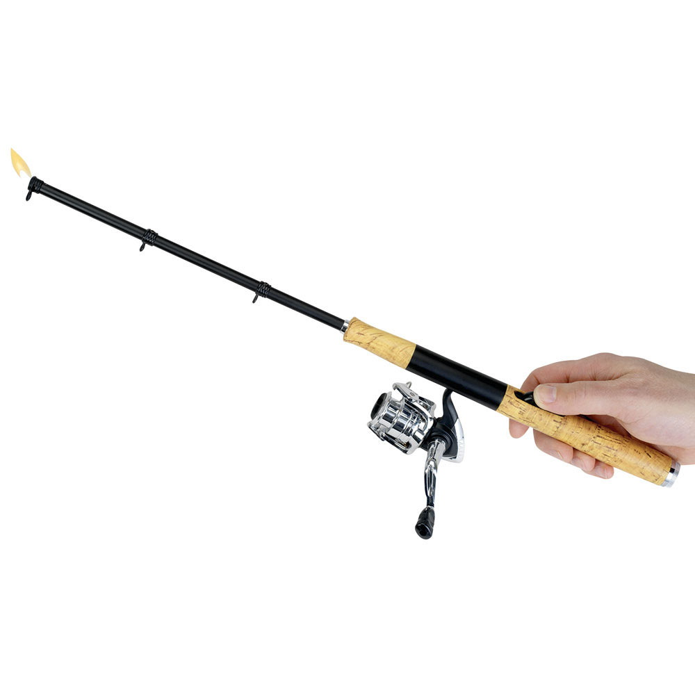 Buy Fishing Pole with Spinning Reel BBQ Lighter Spilsbury