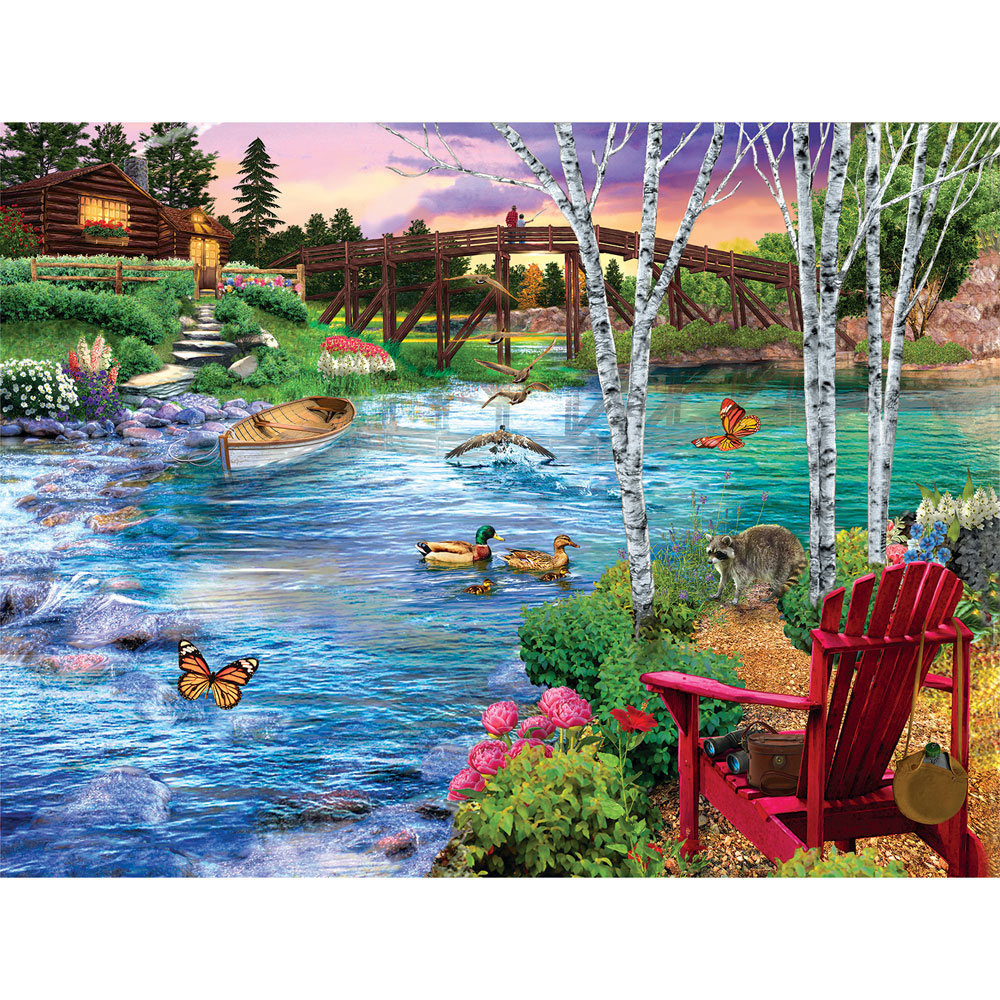 Bridge Fishing 500 Piece Jigsaw Puzzle Spilsbury