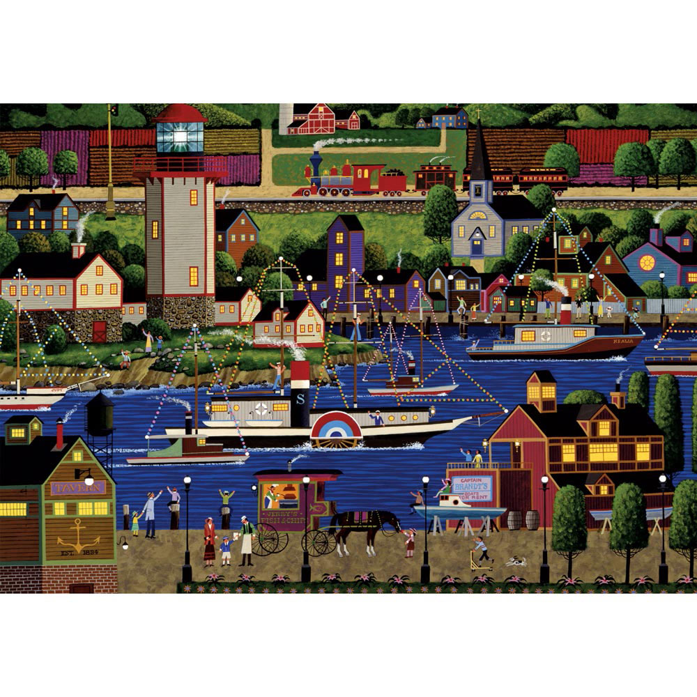 Holiday Boat Parade 1000 Piece Jigsaw Puzzle Spilsbury