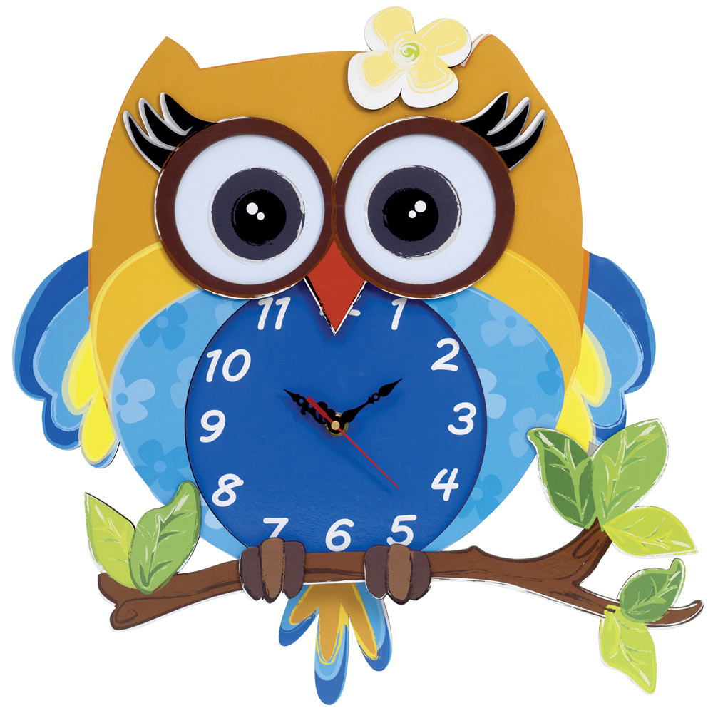 Owl Wall Clock Spilsbury