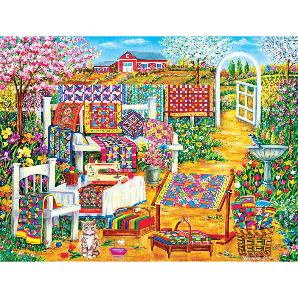 Garden Quilting 500 Piece Jigsaw Puzzle Spilsbury