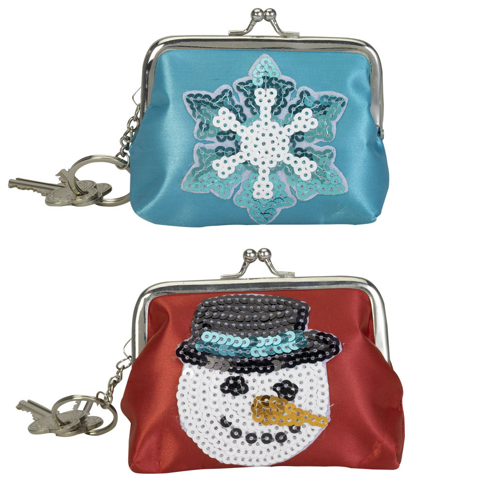 Sparkly Holiday Coin Purse Set Spilsbury