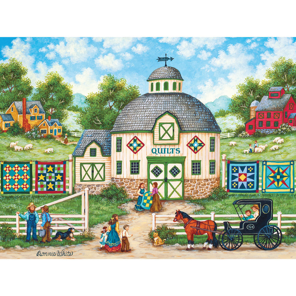 The Quilt Barn 300 Large Piece Jigsaw Puzzle Spilsbury