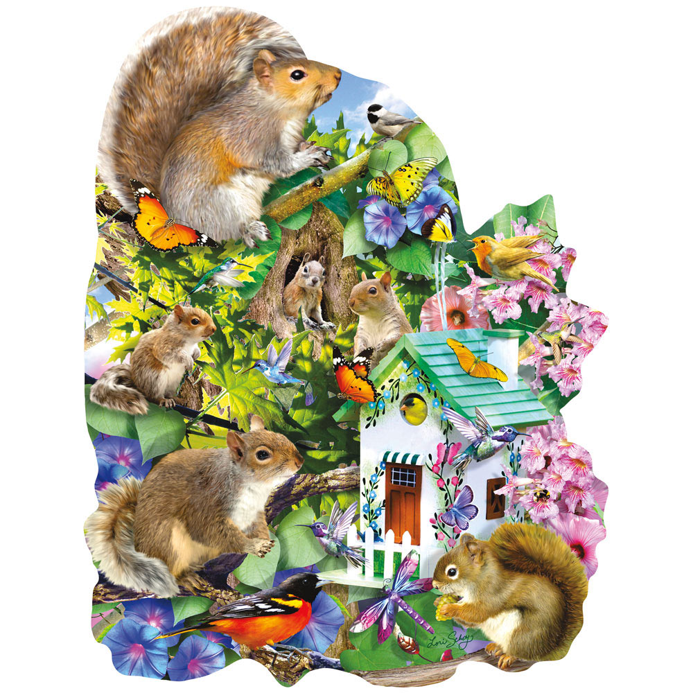 Something Squirrelly 1000 Piece Shaped Jigsaw Puzzle Spilsbury