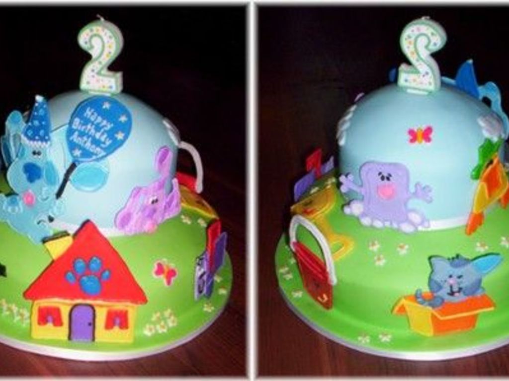 Blue's Clues Birthday Cake - CakeCentral.com