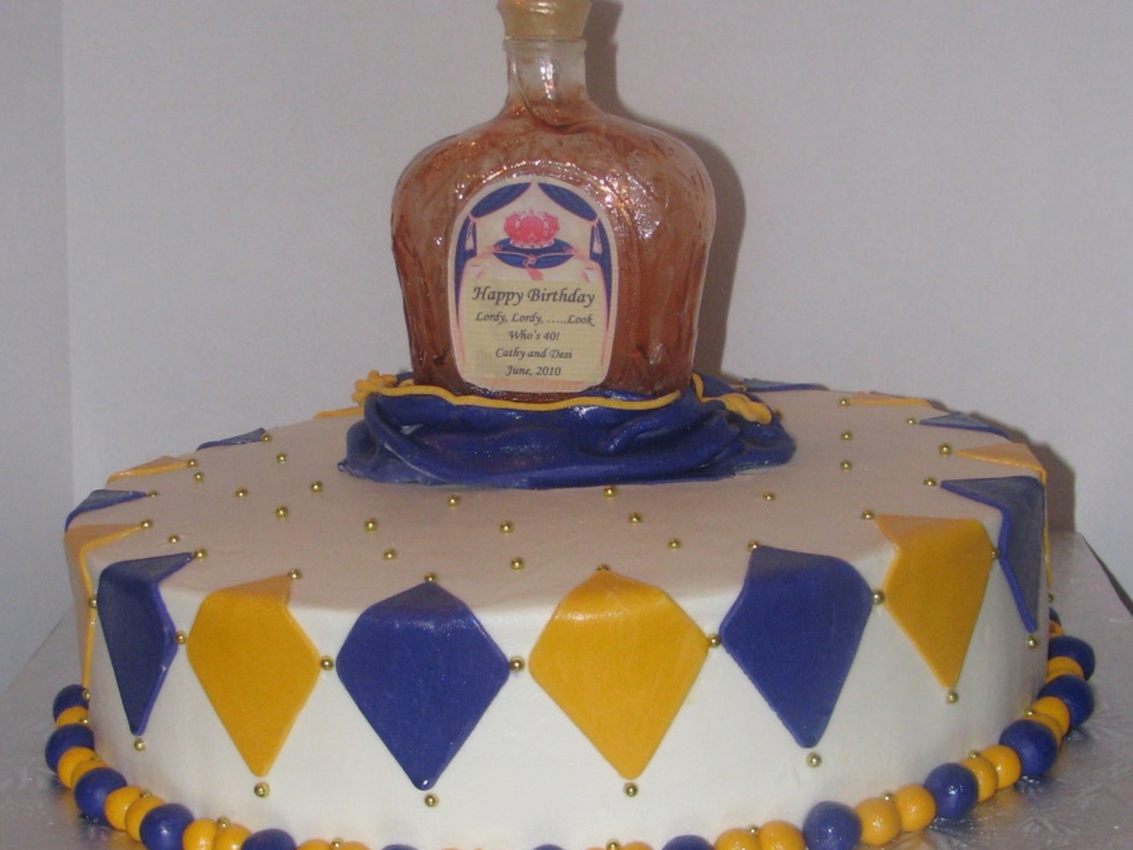 Crown Royal 40Th Birthday - CakeCentral.com