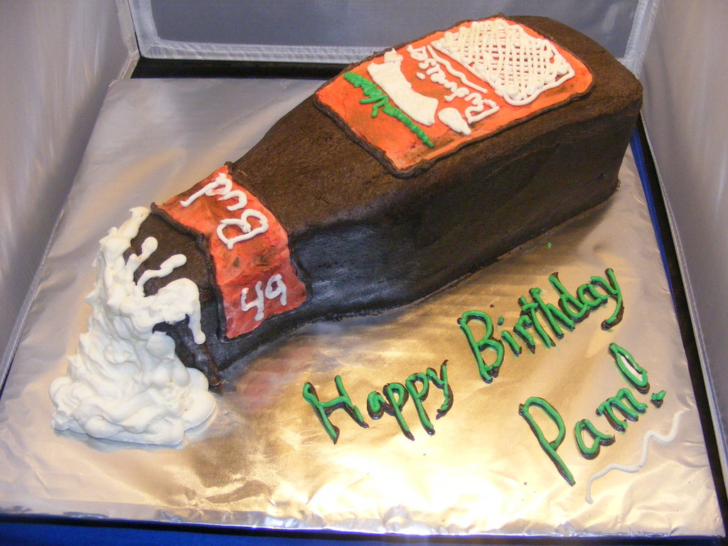 Budweiser Bottle Cake - CakeCentral.com