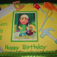 Handy Manny With Tools Handy Manny edible image with mmf tools. First time to make characters out of fondant. Lots of lessons learned!