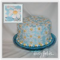 Daisy Fields This is my favorite cake yet! I was thinking about doing a cake covered in daisies and it's all I had hoped it would be. It took a...
