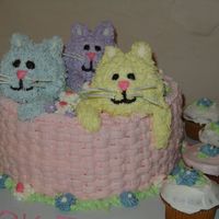 Kittens In A Basket Made 3 kittens for my daughter's 3rd birthday. Was a fun one to make. My first attempt at basketweave and it wasn't as hard or...