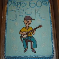 Banjo Birthday Done as a chocolate transfer.