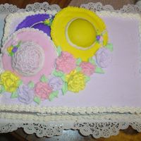 Hats the hats are sugar cookies with cupcakes on top then royal icing poured over