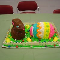 Chocolate Covered Bunny the bunny is a cake covered in chocolate, yummy