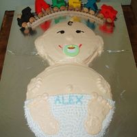 118765302459732.jpg After seeing this cake on Cake Central, I decided to throw my friend a baby shower so I could try making the same cake! This is my first...