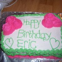 First Birthday Cake My first bday cake that I made for my hubby