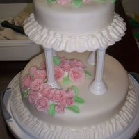 Last Course Fondant covered with fondant roses