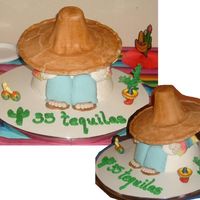 35 Tequilas Mexican Siesta cake for my birthday on May 5th (5 de Mayo). Allmexican theme birthday!