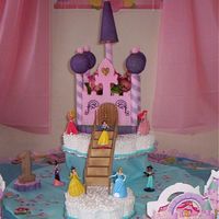 Princess Castle In The Clouds My daughter's first birthday cake. August 2008