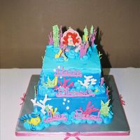 Little Mermaid Okay.... so I think everyone has tried this cake. Here is my try at it!