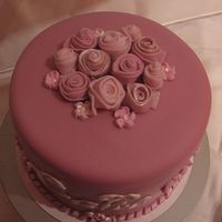 First Cake Central Cake View from the top.