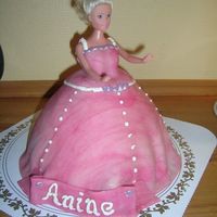 Princess Chocolate cake with Buttercream icing, covered with Marzipan