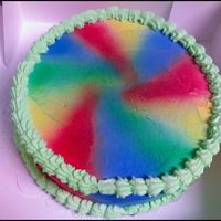 Tye Dye Ice Cream Cake Ice cream cake made for the display case at my work. I love doing this design, it's one of my favorites! Simple base-iced cake "...