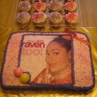 That's So Taia!! Raven birthday cake and cupcakes for Taia. Thanks for looking!!
