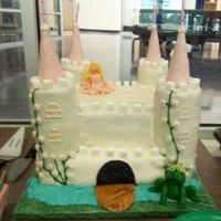 Castle Cake I made this cake for my daughter's 4th birthday. Bottom layer is 2-14" squares (yellow cake w/BC), top layer is 2-10"...
